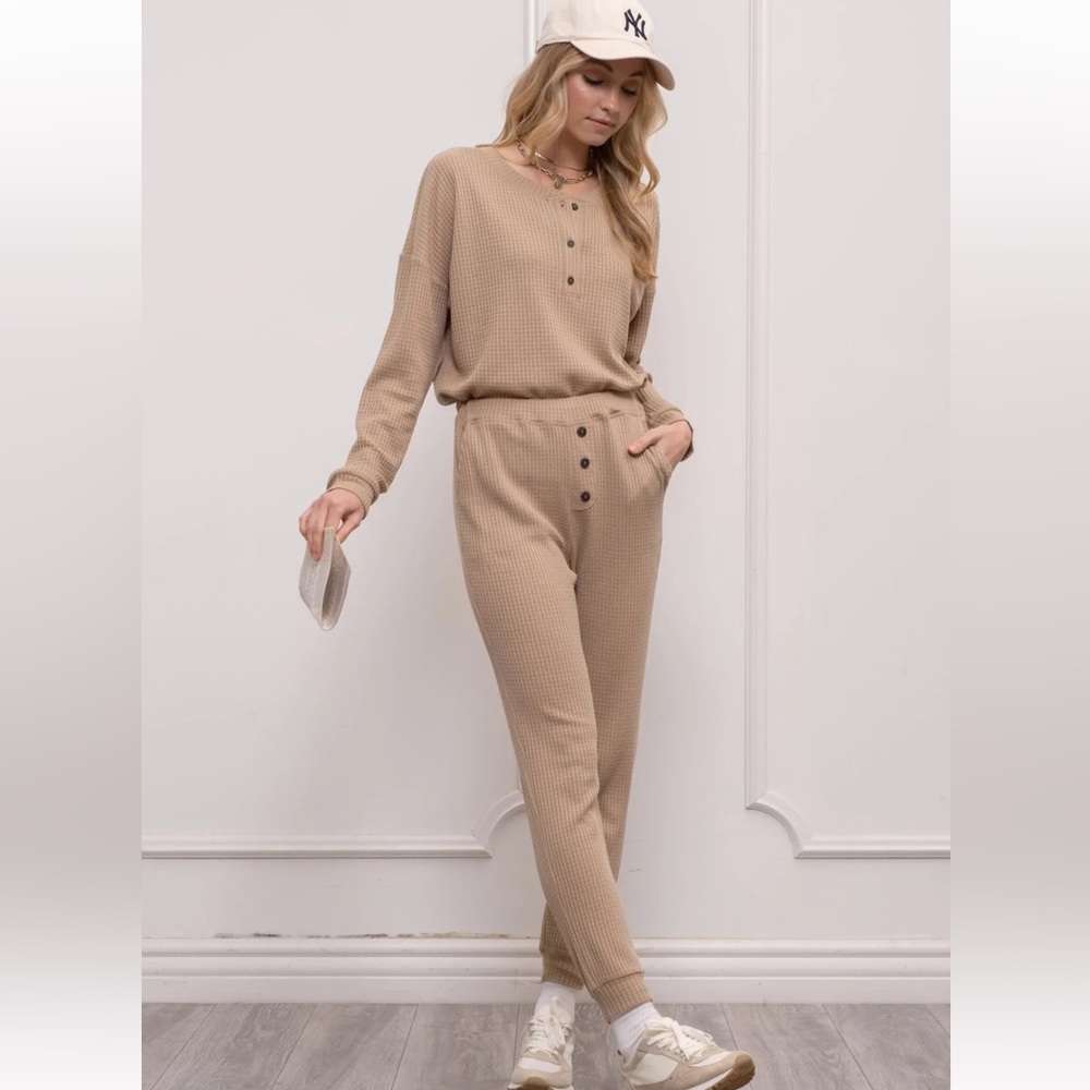 Waffle Knit Combo Set